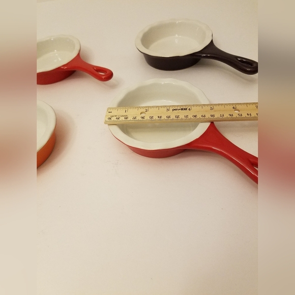 Set of 4 Modern Gourmet Foods Stoneware 5" Pie Tart Quiche Baking Dish - Picture 6 of 13